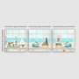 Wallity dr9009 Conjunto de 3 Pinturas Decorativas en Lienzo Multicolor